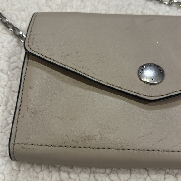 Rag & Bone Atlas Convertible Crossbody Leather Light Khaki With Orange Interior - Picture 4 of 15